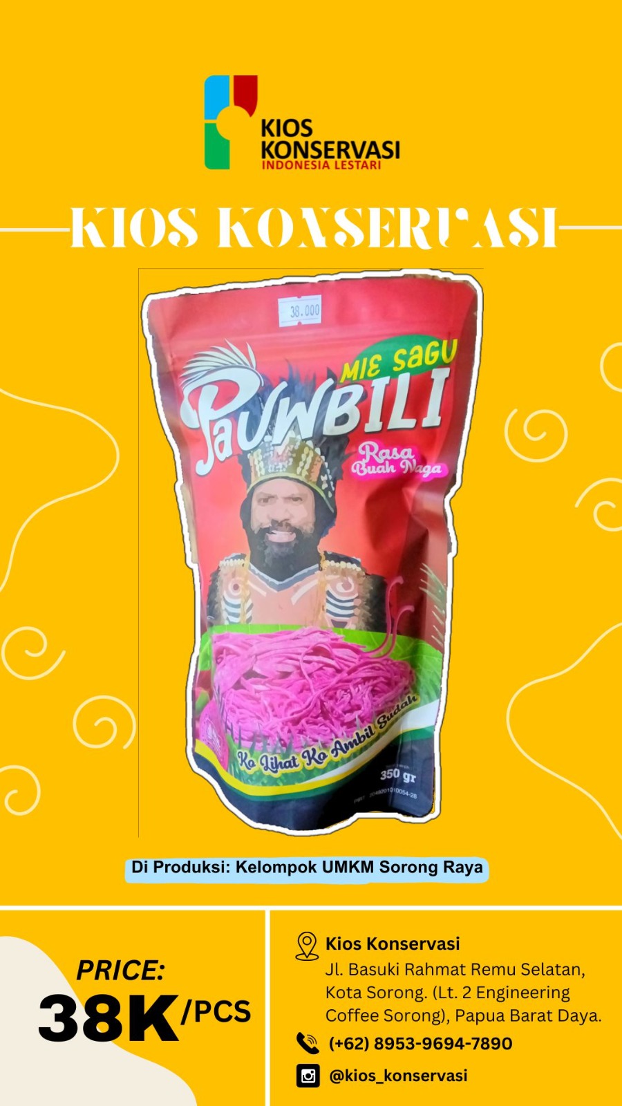 Mie Sagu Pauwbili